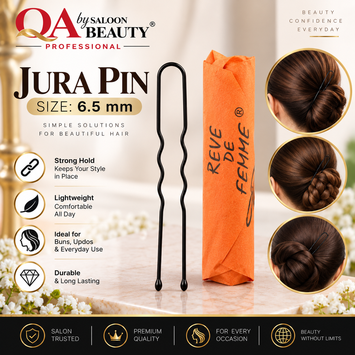 Hair Jura Pin 6.5mm