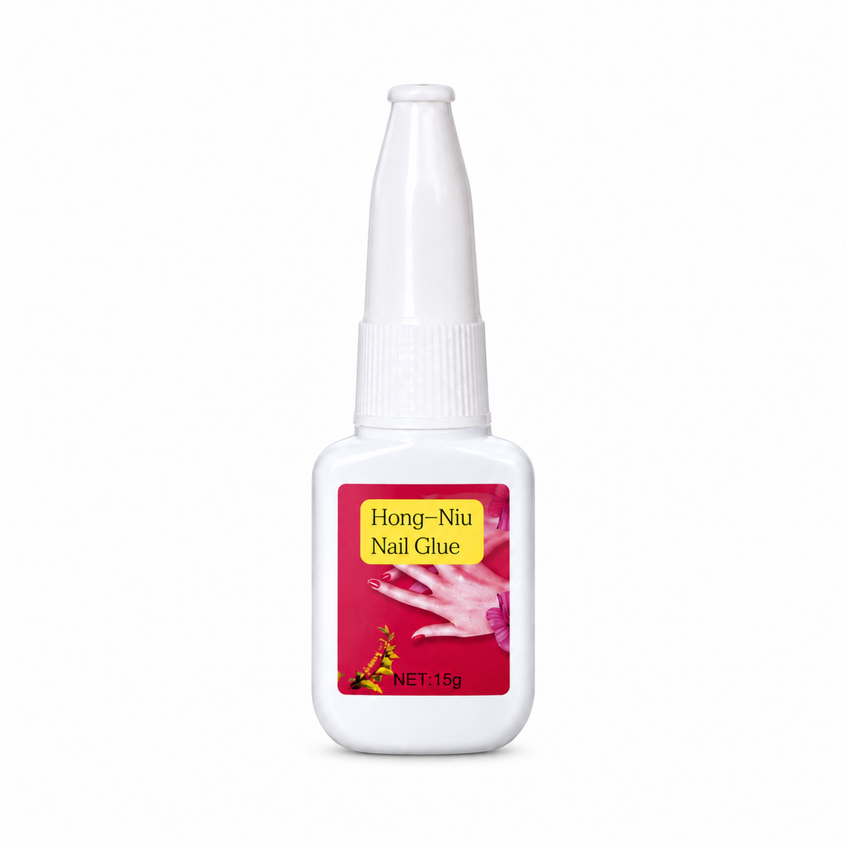 Hong-Niu Nail Glue 15g adhesive bottle for artificial and press-on nails