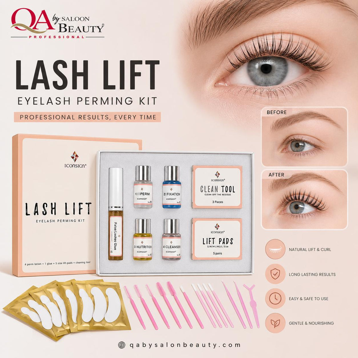 ICONSIGN Lash Lift Eyelash Perming Kit – Professional Lash Lifting & Curling Set