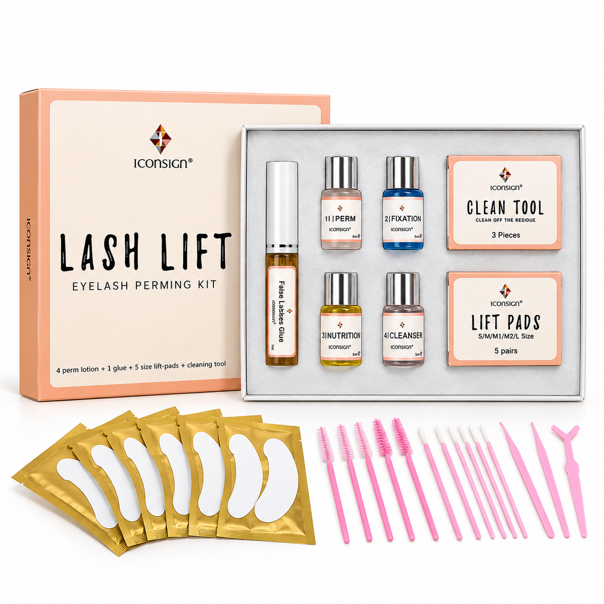 ICONSIGN Lash Lift Eyelash Perming Kit – Professional Lash Lifting & Curling Set
