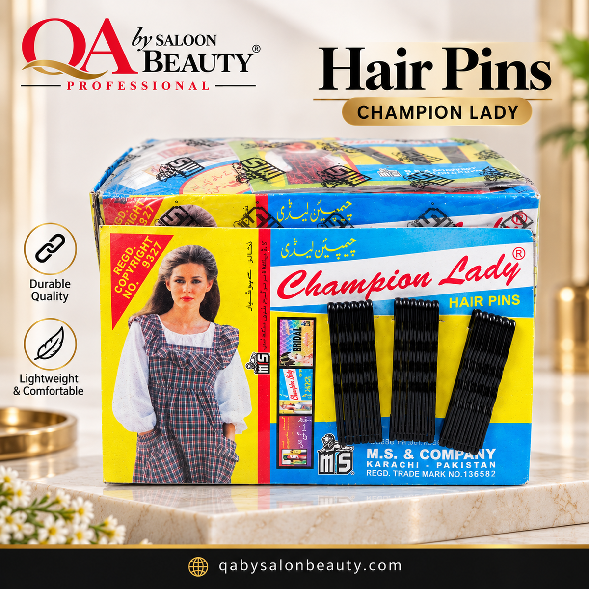 Hair Pins Box (Lady Champion)