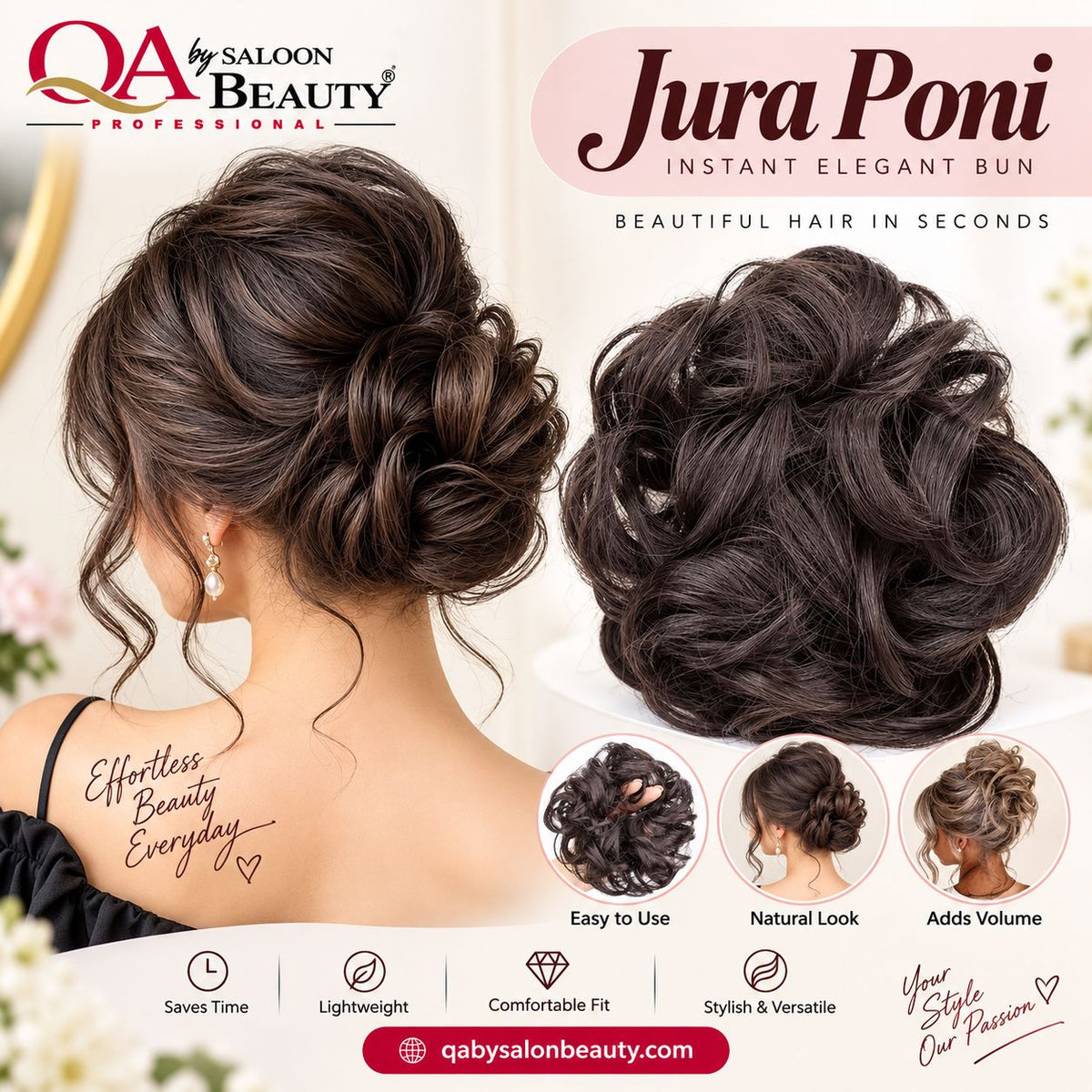Jura Poni – Instant Elegant Hair Bun Extension