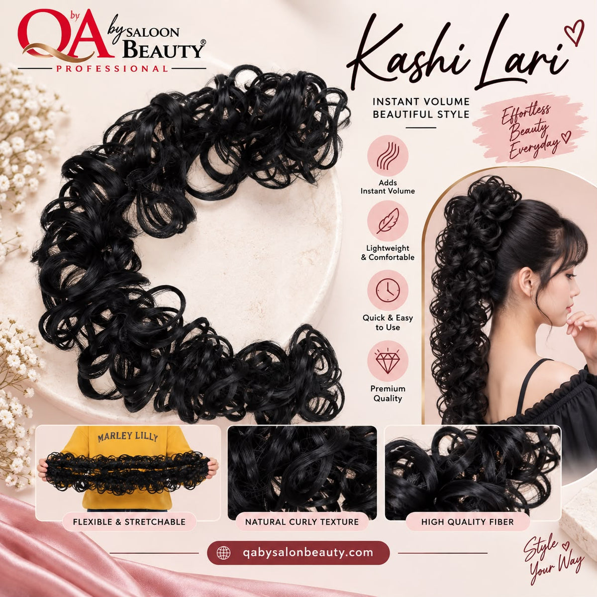 Kashi Lari Curly Hair Extension – Black