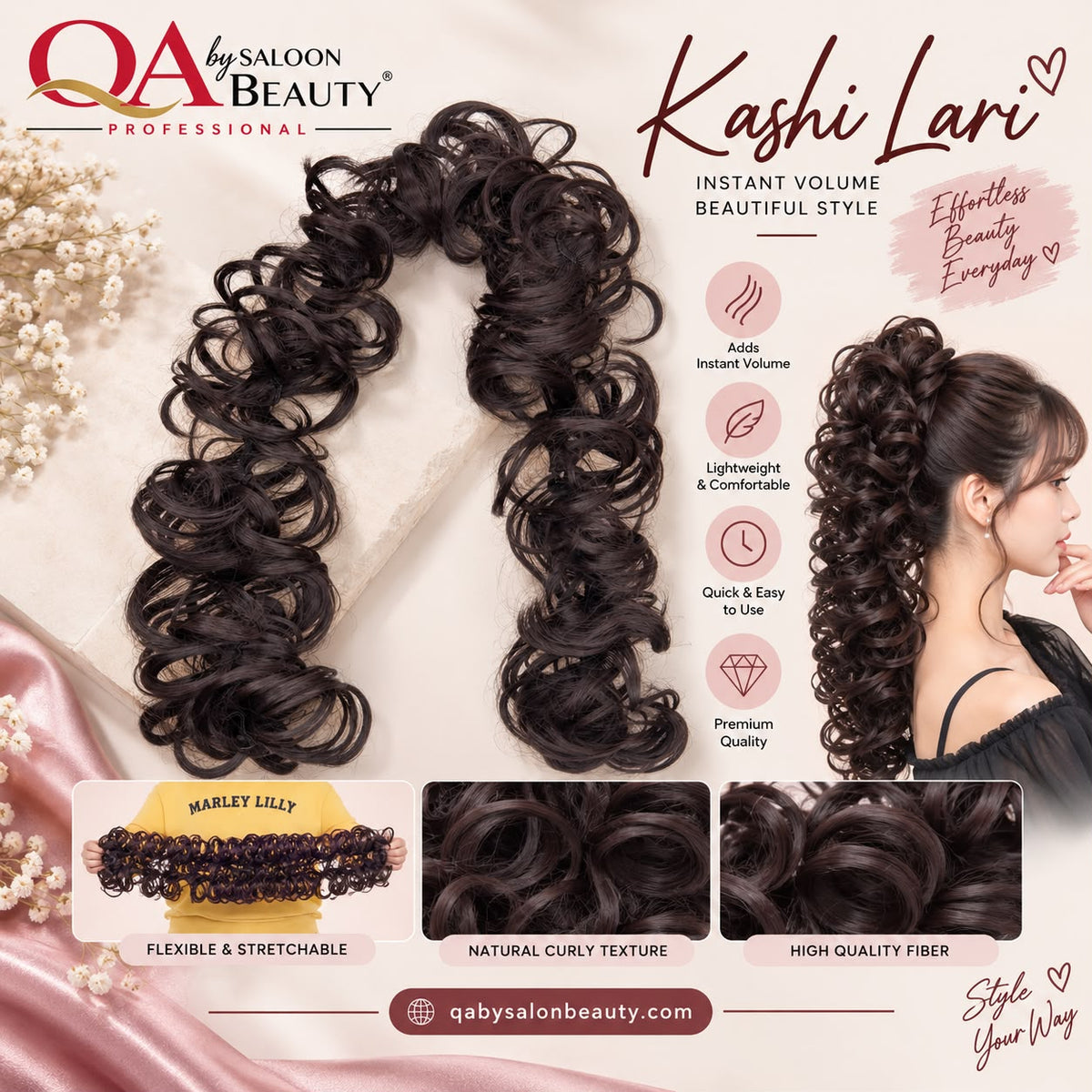 Kashi Lari Curly Hair Extension – Dark Brown