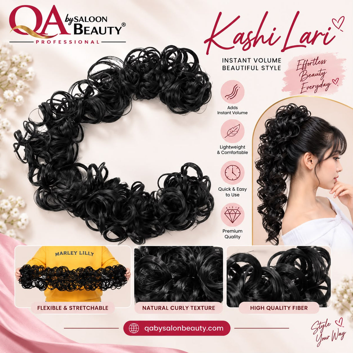Kashi Lari Curly Hair Extension – Jet Black