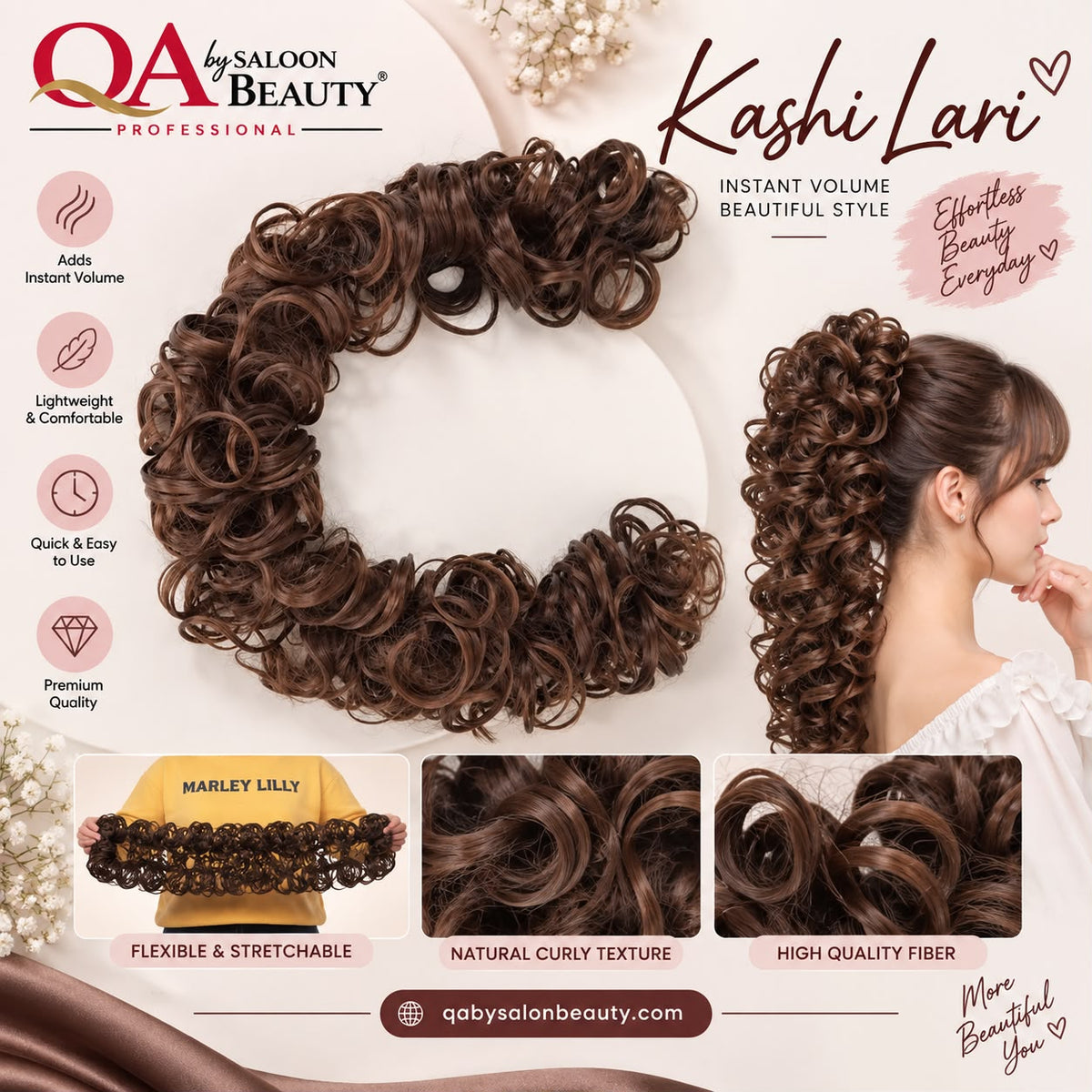 Kashi Lari Curly Hair Extension – Warm Brown