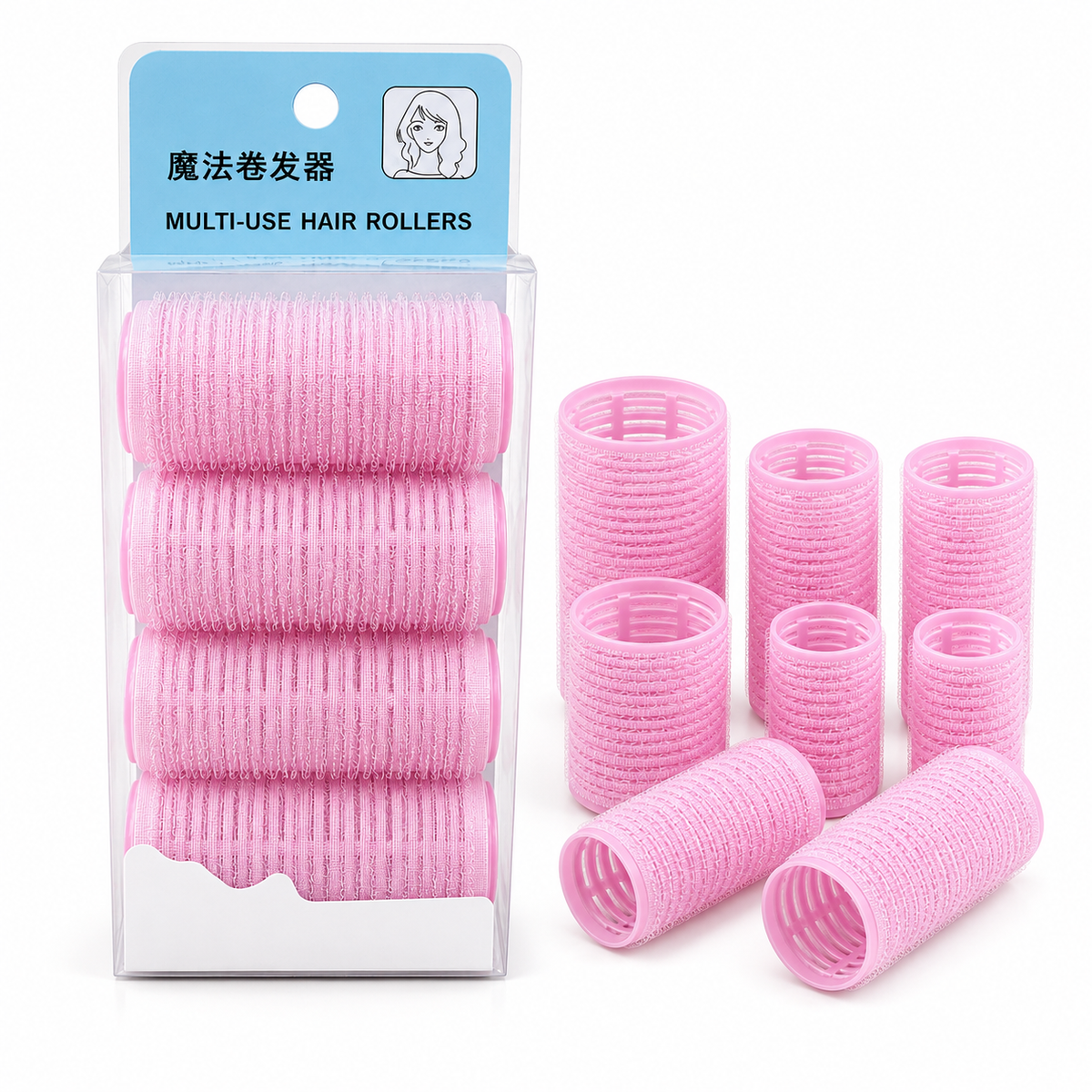 Multi-Use Hair Rollers – 12PCS Different Sizes