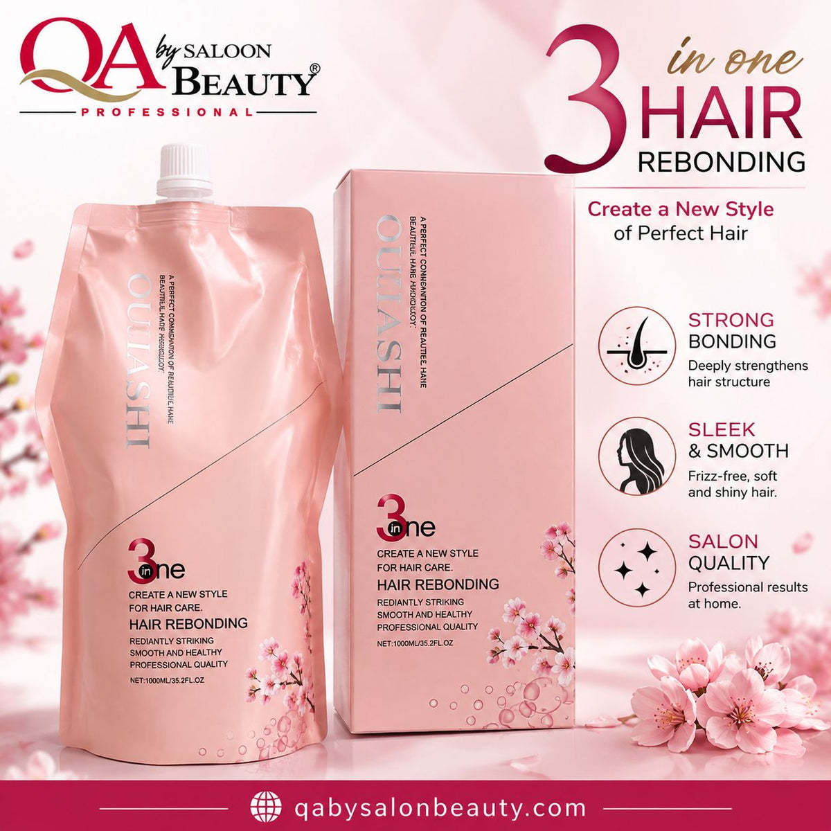 OUJASHI 3 in 1 Hair Rebonding Professional Treatment – 1000ml