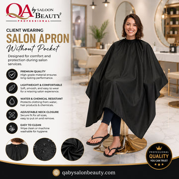 Professional Salon Hair Cutting Cape – Black